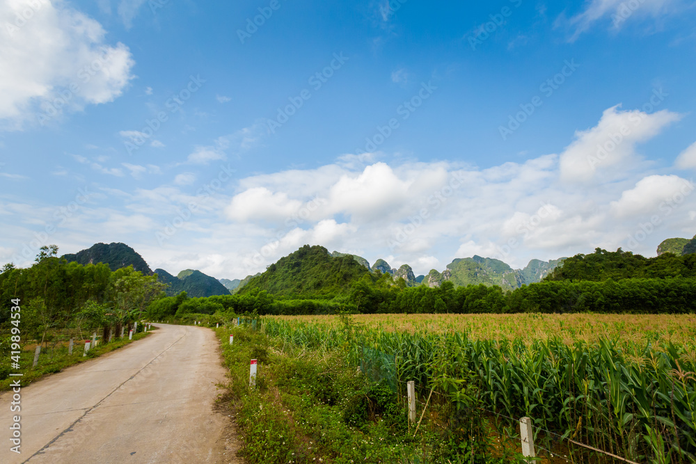 Tropical Phong Nha Vietnam landscape