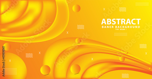 Premium Vector - Abstract Banner orange Background