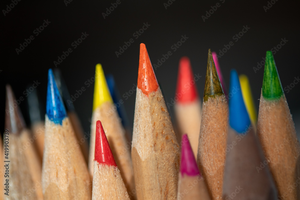 Buntstifte Nahaufnahme