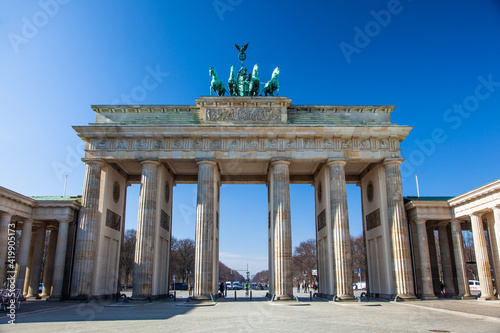 Brandenburg gate and blue sky