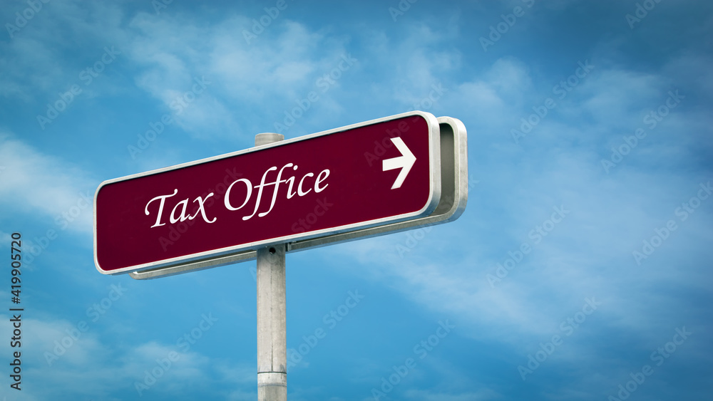 Street Sign to Tax Office