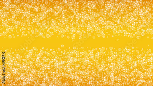 Craft beer background. Lager splash. Oktoberfest foam.