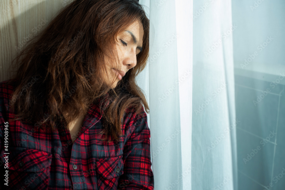 Depressed woman feeling sad. Feeling sad tired and anxiety suffering depression in mental health, thinking pondering of broken heart. Depressed woman feeling sad. Feeling sad tired and anxiety suffering depression in mental health, thinking pondering of broken heart.