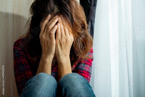 Foto Women suffering from depression