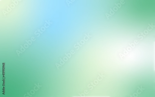 Vector abstract Background. Light green and blue color modern wallpaper with gradient for summer poster, banner. Blank template for summer and spring sale. Beautiful blurred backdrop. EPS10