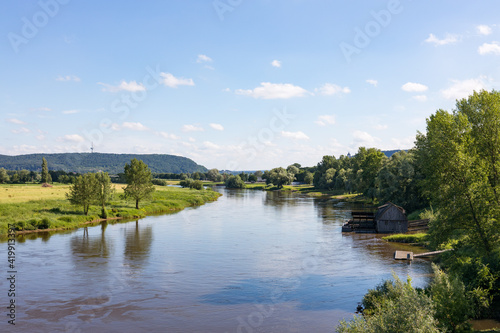 Fluss Weser bei Minden, Deutschland © Christian Schwier