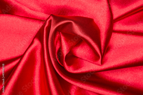 Red satin silk full frame background