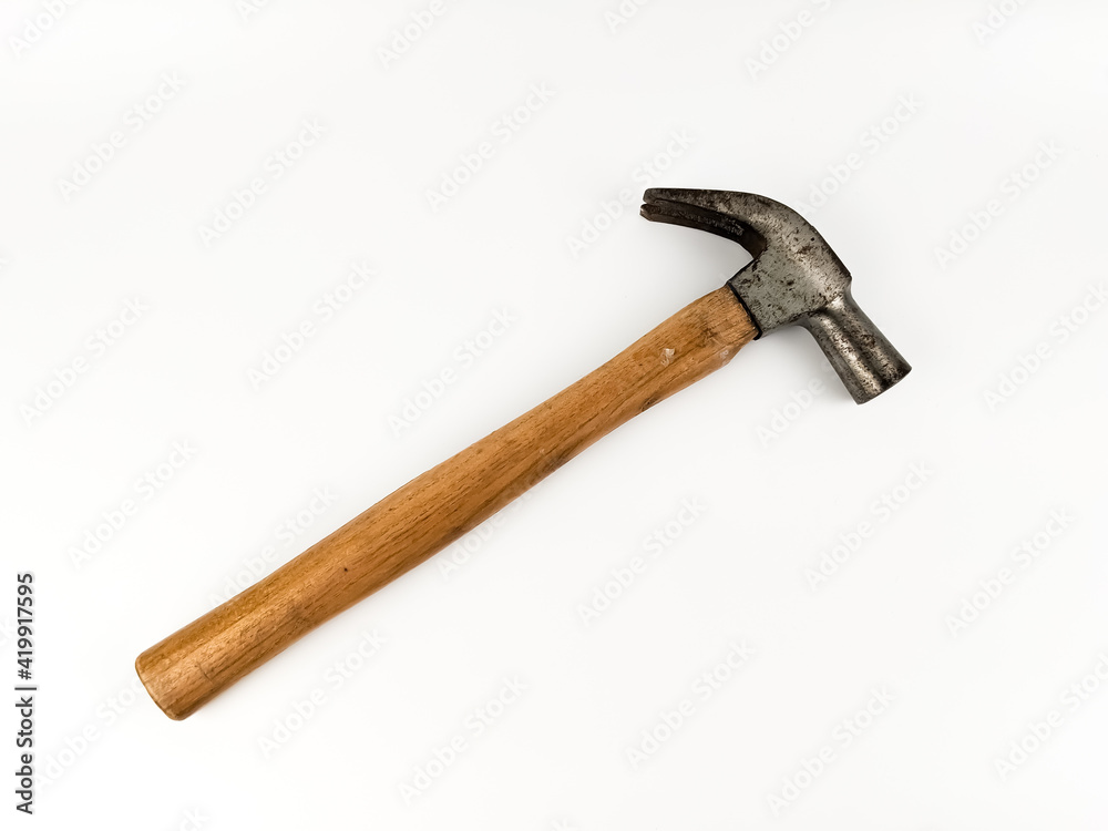 A hammer isolated with white background. A hammer isolated with white background.
