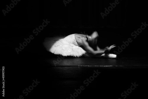 The abstract movement of the dance