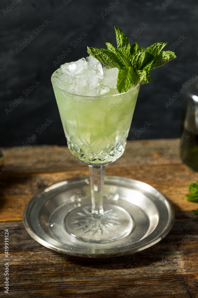 Boozy Refreshing Absinthe Frappe Cocktail