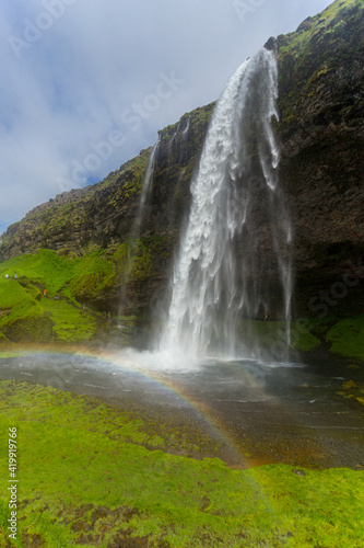 Seljalandsfoss waterfall in southern Iceland