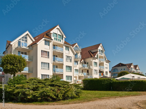 Multi Storey Dwellings At Laboe Beach  Schleswig Holstein  Germany