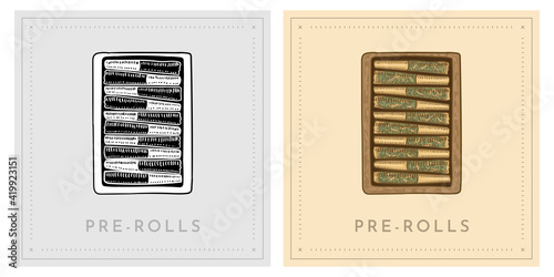 Pre rolls in craft box pack