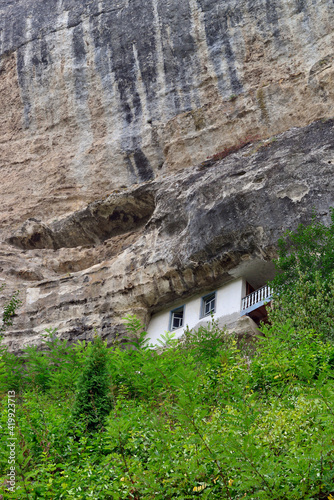 The ancient city of Chufut-Kale in Crimea photo