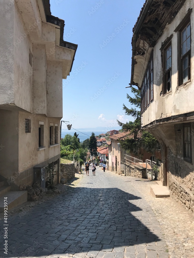 The old city of Ohrid and the old traditional houses