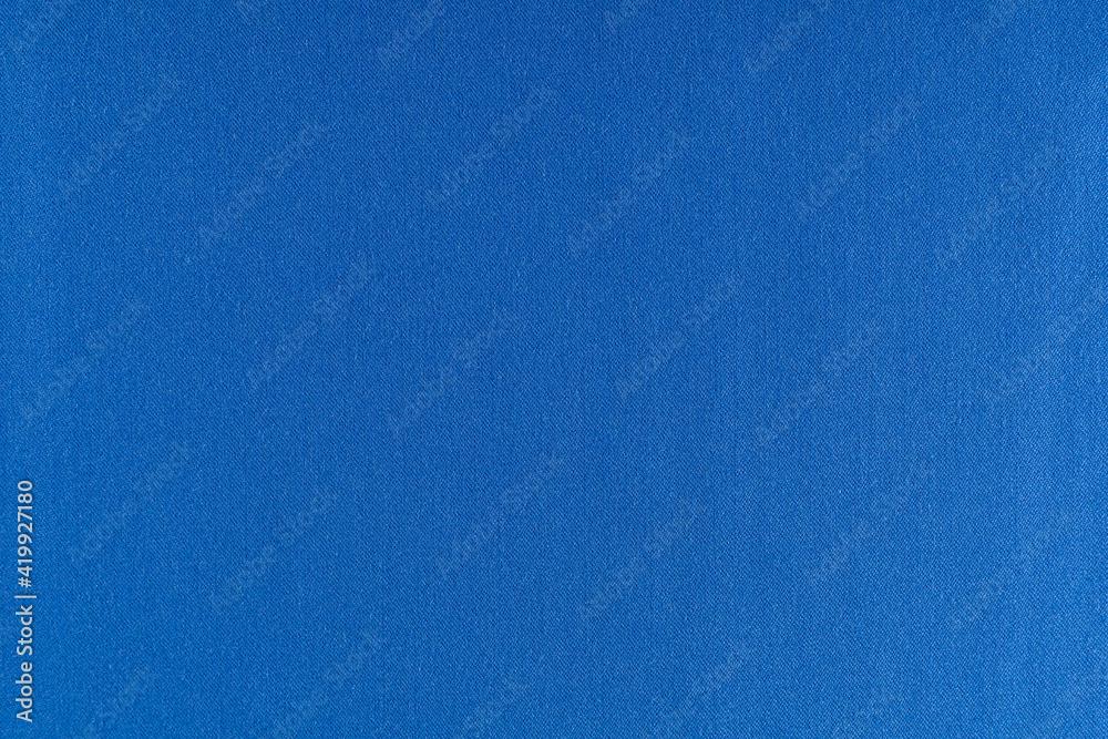 flat surface of blue fabric for sewing clothes, background, texture