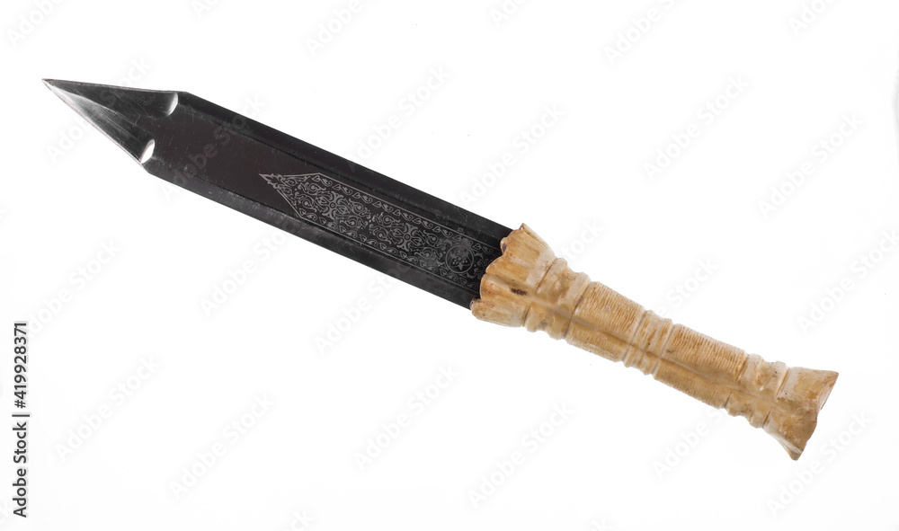 ancient short sword isolated on white background ancient short sword isolated on white background