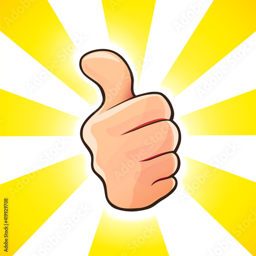 Gesture Ok. Arm sign okay. Isolated on white background. Eps10 vector illustration.