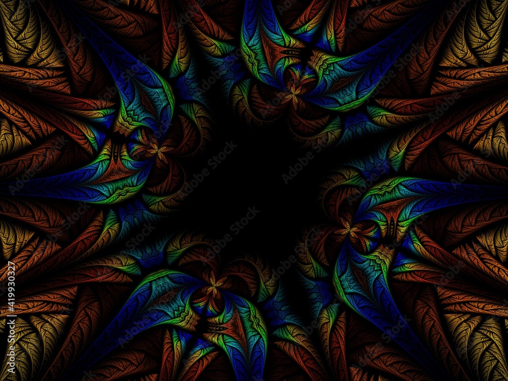 Imaginatory fractal background Image