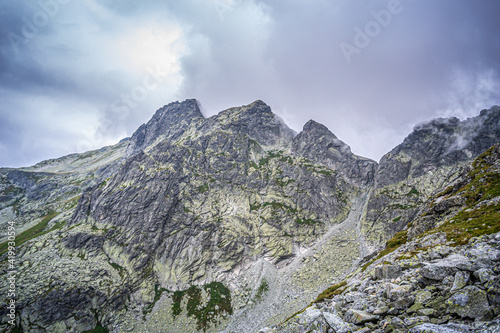 Obraz na płótnie Tatry Wysokie, grań Wysokiej w salonie