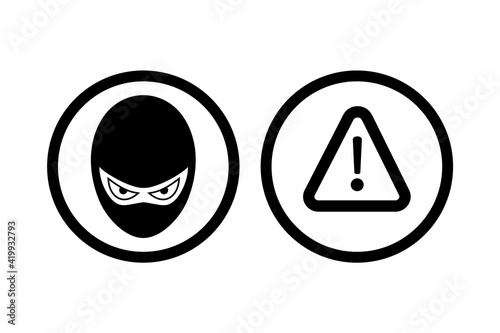 Danger thief symbol