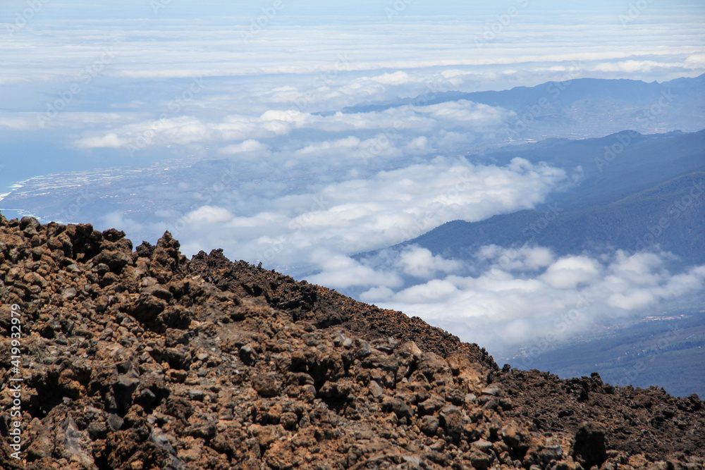 volcano in island