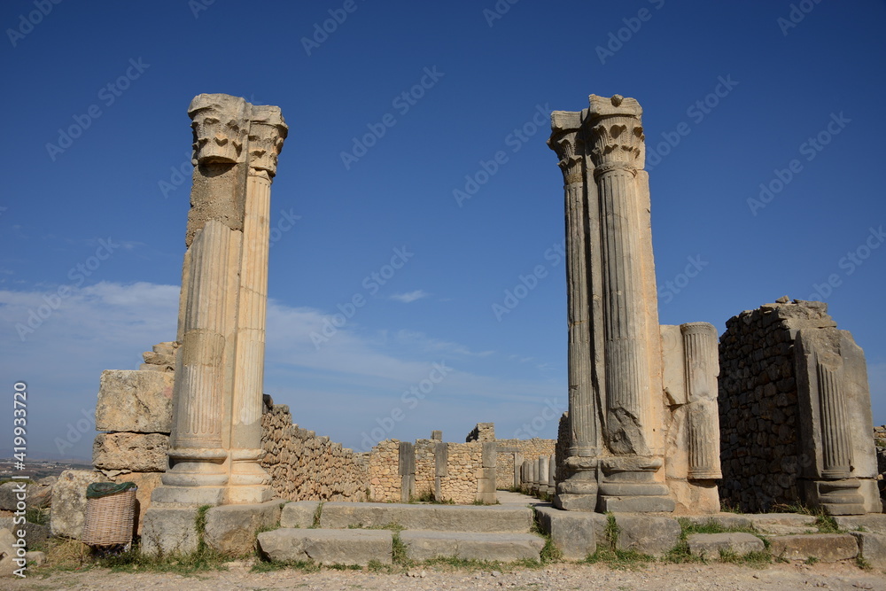 Volubilis is a Roman archaeological site,Morocco's best known archaeological site and is included in the UNESCO World Heritage List.