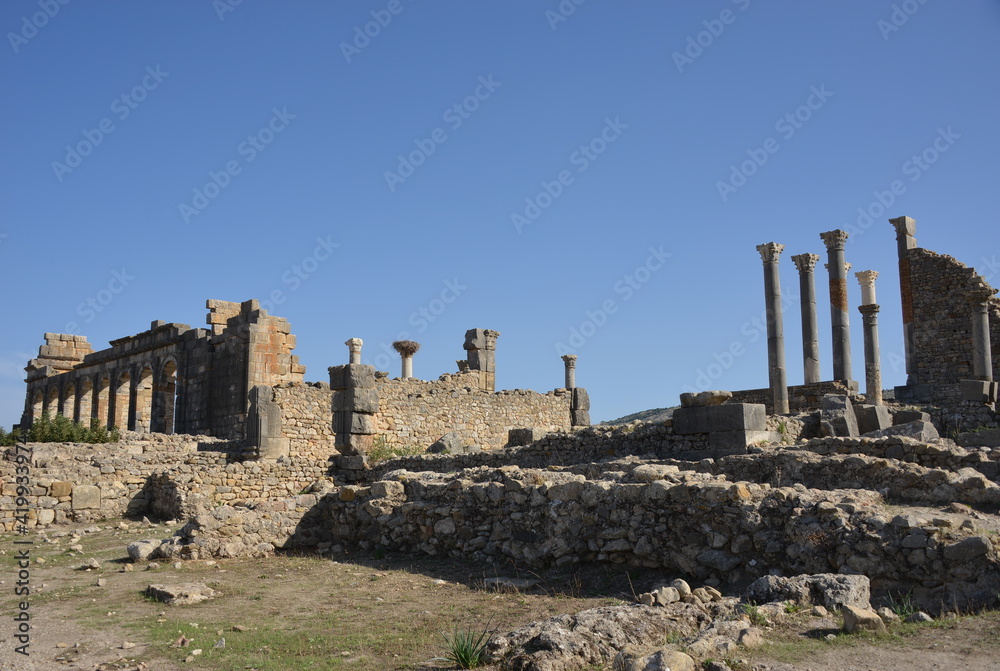 Volubilis is a Roman archaeological site,Morocco's best known archaeological site and is included in the UNESCO World Heritage List.