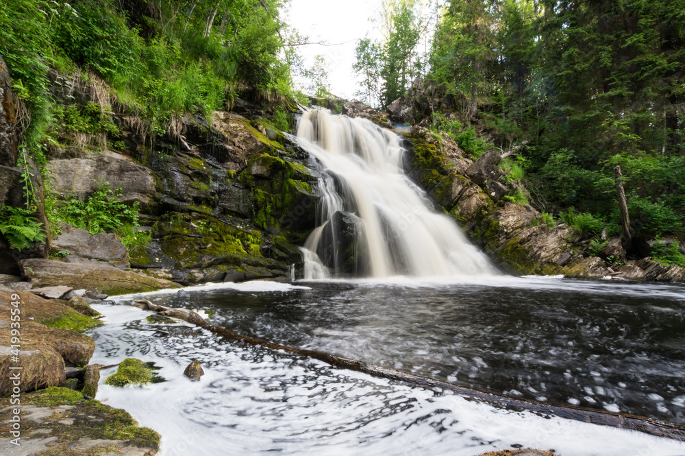 Yukankoski waterfall (also known as White bridges) on the river Kulismayoki