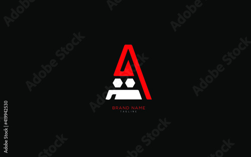 Alphabet letter Initial A, AA logo premium business typeface, minimal, innovative concept, creative, symbol, company, sign, Monogram, vector, startup, template graphic design.