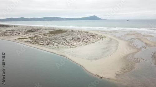 Aerial view of Ensenada estuary (estero)