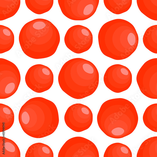 Illustration on theme big pattern identical types fish caviar