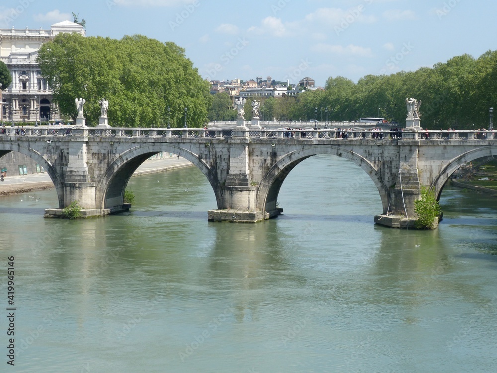 bridge over the river in Roma