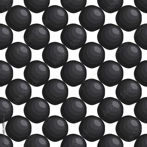 Illustration on theme big pattern identical types fish caviar