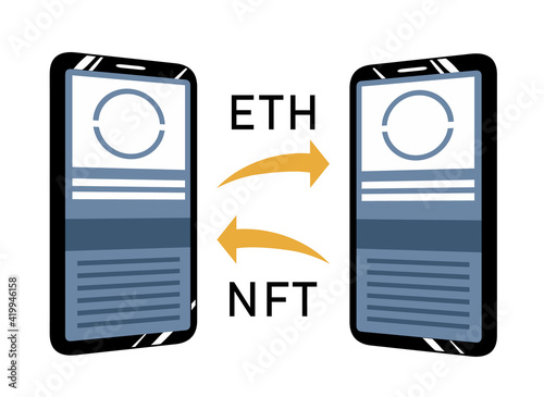 NFT　スマホ　画面付き
