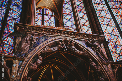 stained glass window in church