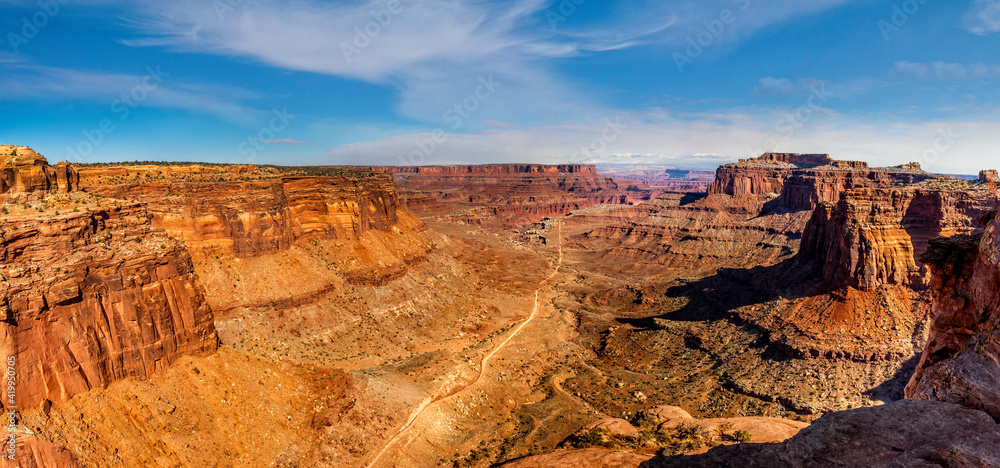 Panorama Shafer Canyon Overlook, Island in the Sky National Park, Utah