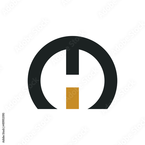 Initial mh letter logo vector template design. Creative abstract letter hm logo design. Linked letter hm logo design.