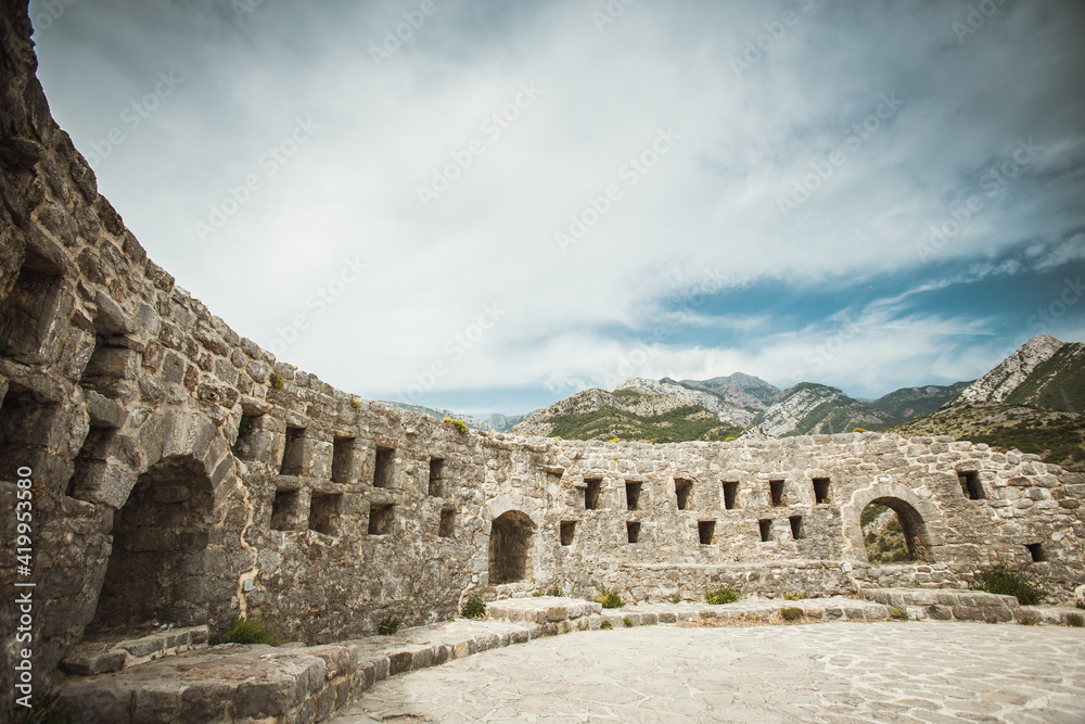 Stari Bar historical fortress in Montenegro