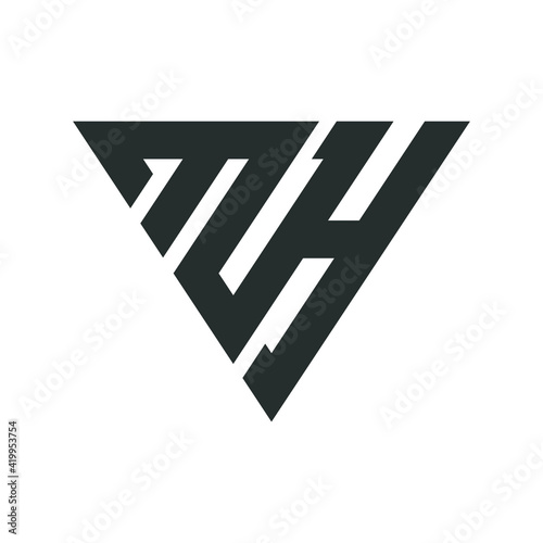 Initial mh letter logo with creative modern business typography vector template. Creative abstract letter hm logo design.