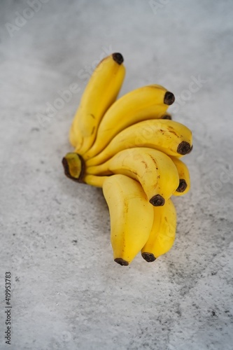 Fresh Baby Bananas still life, selective focus photo