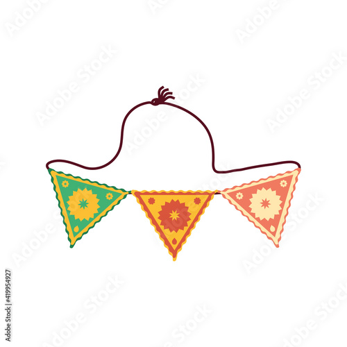 floral pennants decoration