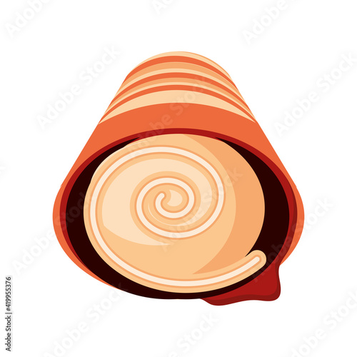 stuffed roll dessert