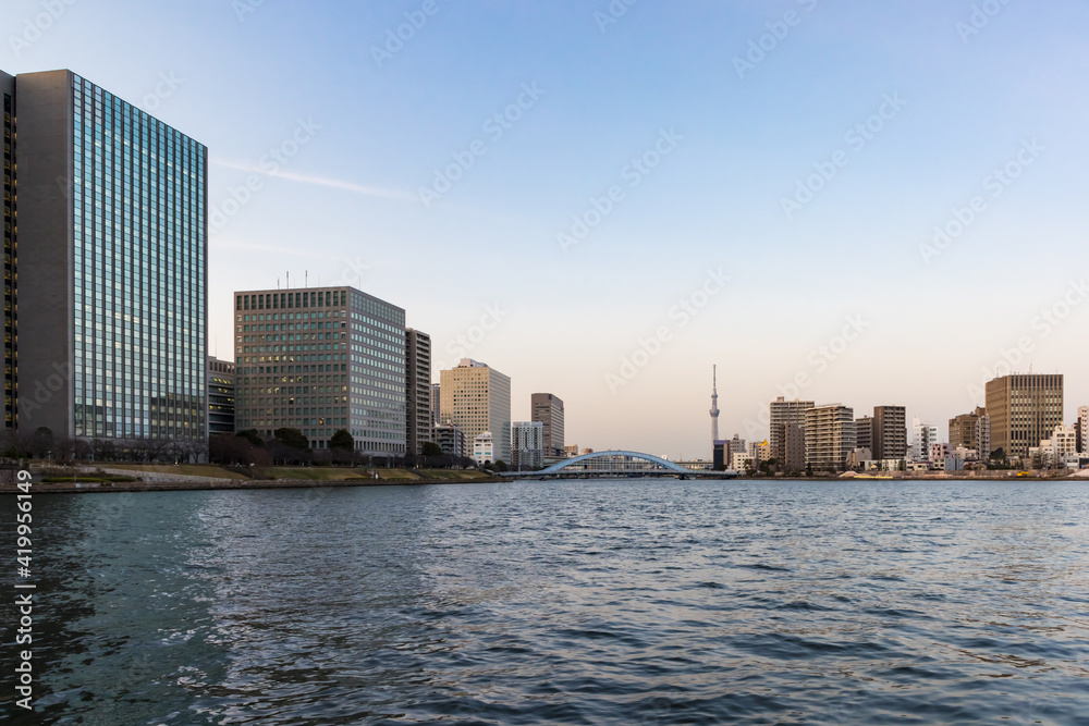 (東京都ｰ都市風景)新川ウォーターフロント風景２