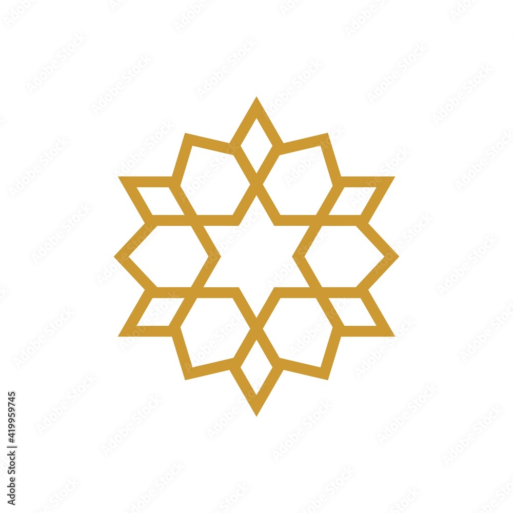 Islamic Ornament - Vector Flat Design Illustration : Suitable for Islamic Theme and Other Graphic Related Assets. Islamic Ornament - Vector Flat Design Illustration : Suitable for Islamic Theme and Other Graphic Related Assets.