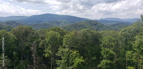 view of the mountains