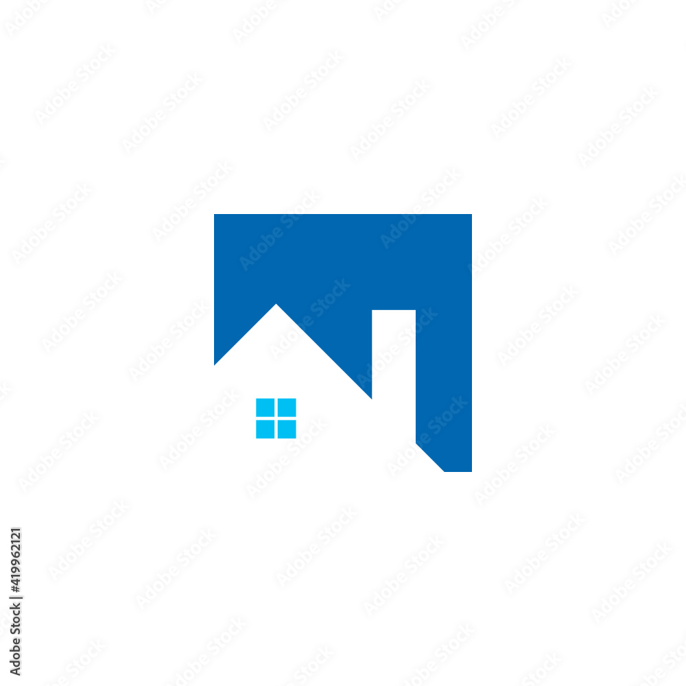 real estate home house building logo for construction graphic design