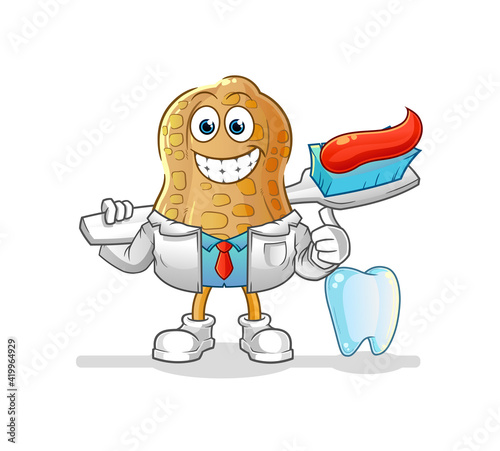 peanut reggae boy cartoon. cartoon mascot vector