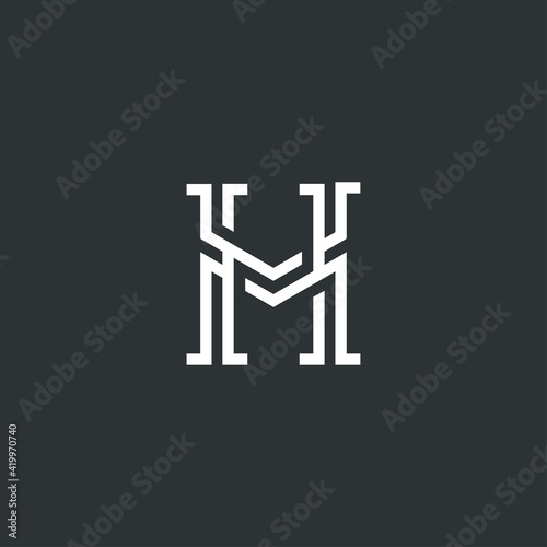 Letter MH or HM logo design © RK151 Berthoud
