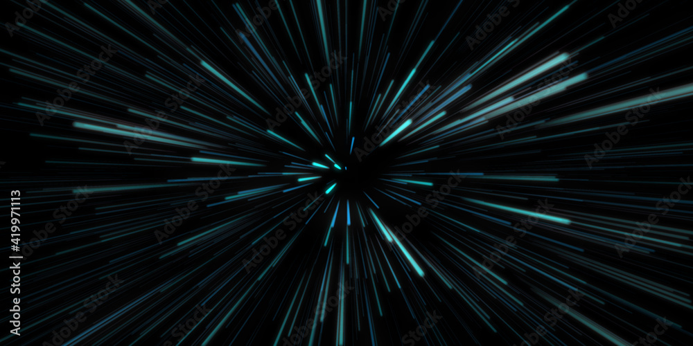Hyper Space in Blue Hyper Space in Blue